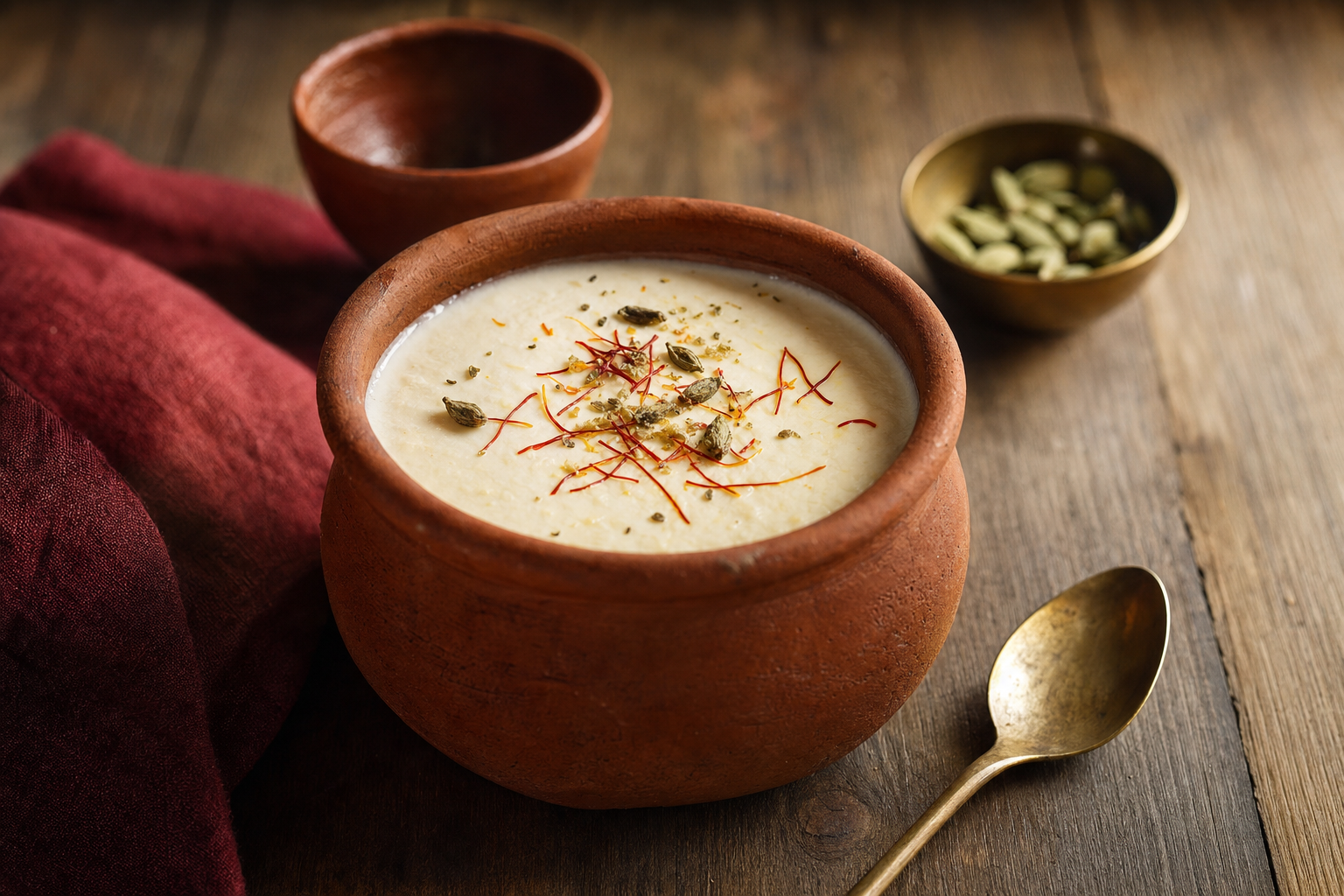 Juju Dhau — Thick, lightly sweetened yogurt from Bhaktapur, set in a clay pot